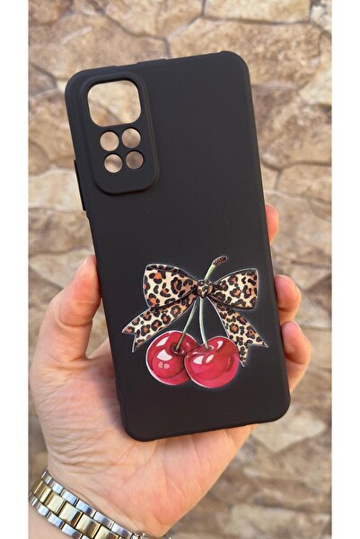 Vip Case Redmi̇ Note 11/11S Compatible Cherry Bow Leopard Patterned Silicone ...