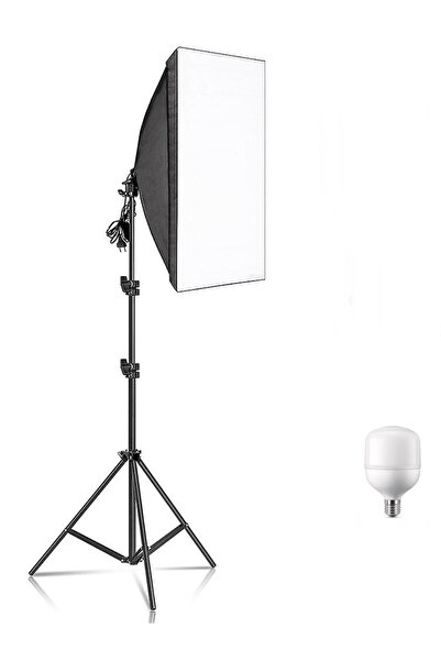 AZT Ürün , Reklam , Moda , Makyaj , Stüdyo Için 50x70cm Softbox 65w Torch Amp...