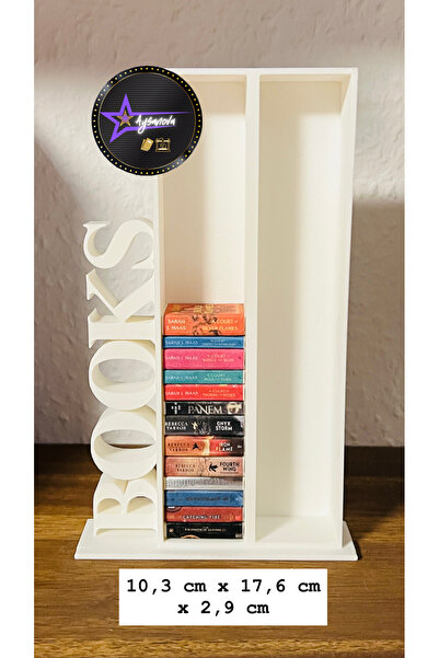 aysanova Dekoratif Books Yazılı Mini Kitaplık / Kitap Sergileme Standı/Kitap ...