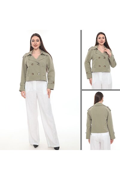 Wazze ÇAĞLA YEŞİLİ CROP TRENÇKOT