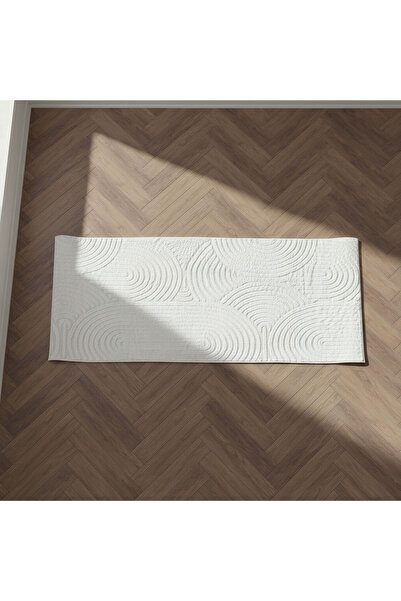 Generic سجادة زارا هينا جاكار من فرو الأرانب - 60 × 150 سم