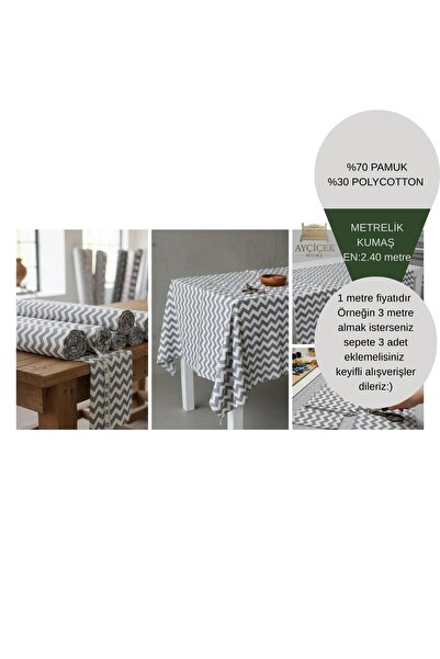 ayçiçek home 1 Meter 46 Thread Akfi̇l Fabric 2.40 Width Bedding Fabric Metera...