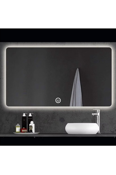 Rose Tasarım 60CM/80CM DOKUNMATİK LED”Lİ AYNA BEYAZ LED BANYO AYNASI