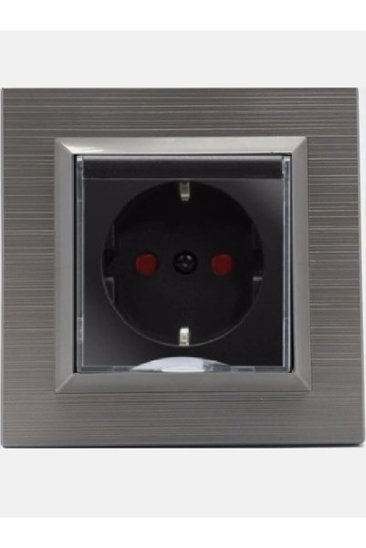 Ovivo Electric Ovivo Quantum Bakır Kapaklı Topraklı Priz+ Çerçeve