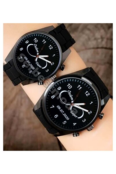 serbestmoda Sevgiliye Hediye Yıl dönümü Hediyesi Erkek Kol Saati Çift Kombin ...