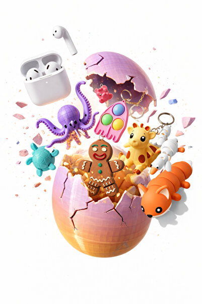 LİYA3D Sürpriz Beyaz Yumurta – İçinden Hediyeler Çıkan Gizemli Paket