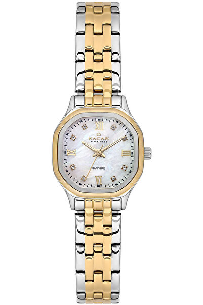 Nacar Sapphire Glass Silver - Gold Women's Watch |   With Special Box | Nc34-...