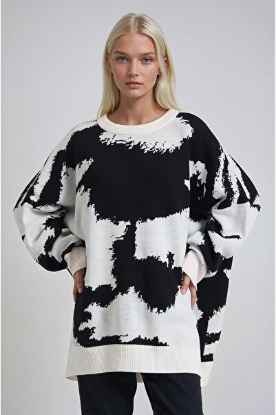 Lijuri Oversize Patterned Knitwear Sweater 1420