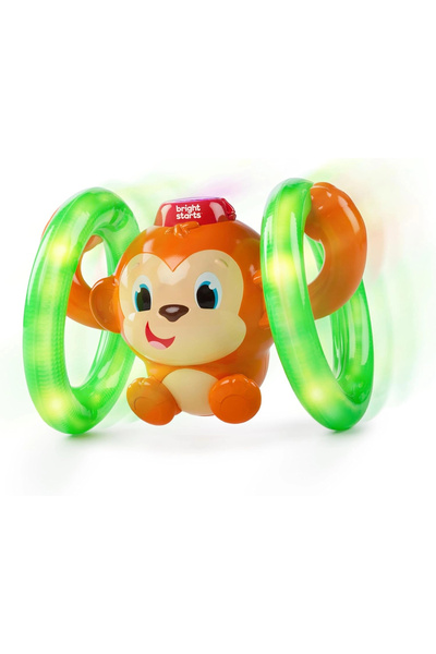 Bright Starts Roll & Glow Monkey 6 Ay ve Üzeri İçin Işıklı ve Sesli Emekleyen...