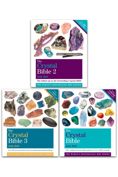 Godsfield Press Judy Hall The Crystal Bible Volume 1-3 Books Set Collection