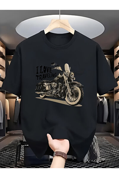 GALASHOP New Summer Fashion Easy High-End Vintage Motorcycle T-Shirt