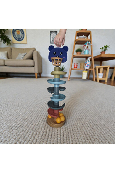 No Label Circuit interactiv cu mingi - 7 niveluri cu coș nou