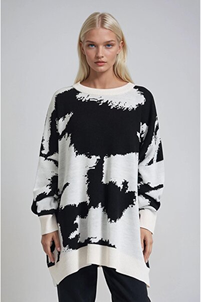 Lijuri Oversize Patterned Knitwear Sweater 1420