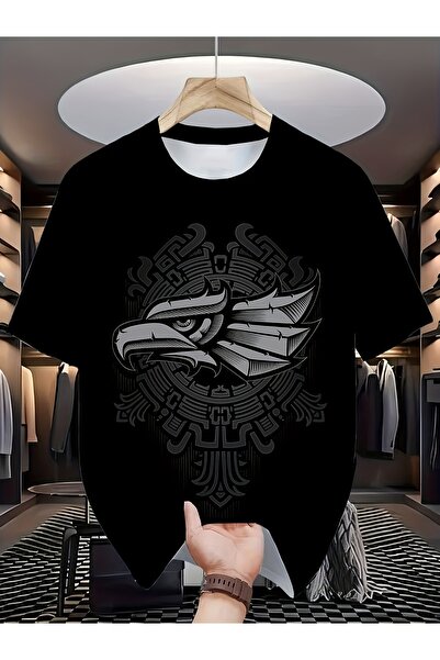 GALASHOP Eagle Pattern T-Shirt for Men