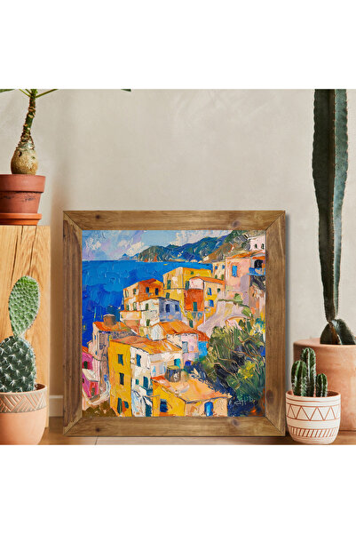 Tuba Decor Square Painting with Wooden Frame