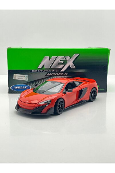 WELLY نموذج سيارة ماكلارين 675LT كوبيه بمقياس 1/24 مصنوع من المعدن المصبوب