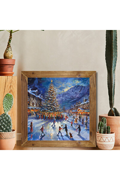 Tuba Decor Square Painting with Wooden Frame