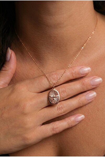 Minon Jewelry Minimal Eternal Dove Güvercin Kolye Gold 14K Altın Kaplama Vint...