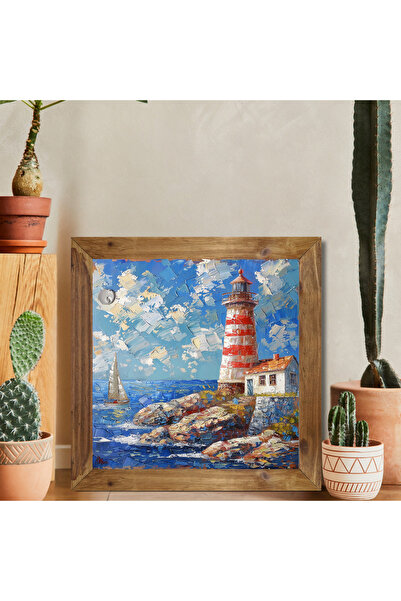 Tuba Decor Square Painting with Wooden Frame