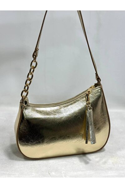 My Easy Shop Γυναικεία τσάντα ώμου γυαλιστερή