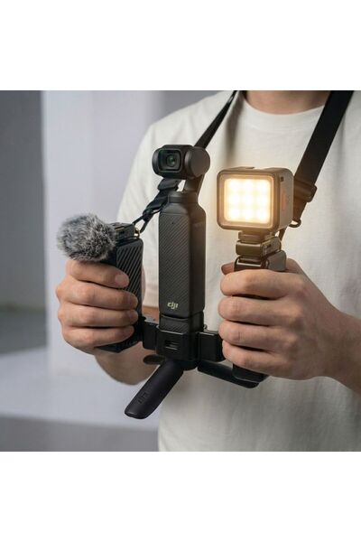 caaksan DuoGrip DJI Osmo Pocket 3 Tutucu Aksesuar | Çift Tutma Kolu