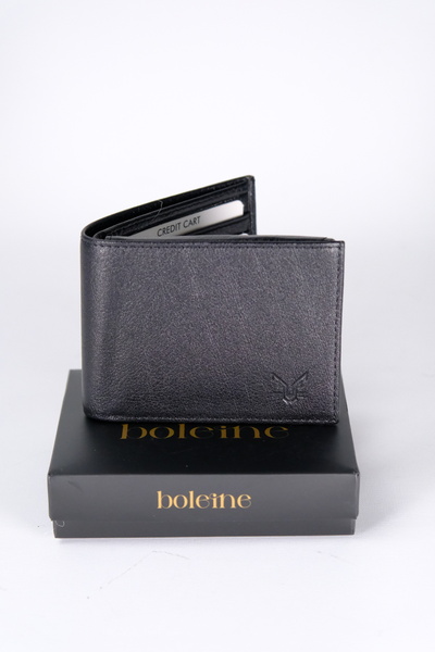 Boleine Men's Leather Wallet Uranos Bl2005 Black