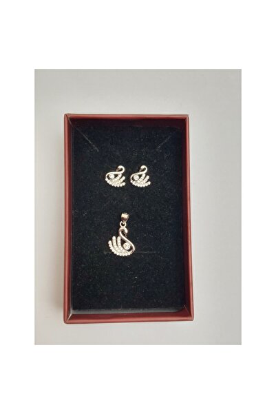 Crocodileskids Ζιργκόν πέτρα 925 ασήμι lebada σετ, leski ασήμι, 2,57g, 1,5 cm...