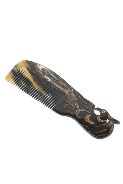 MEVAFA Peacock Bone Comb