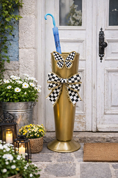 Marrone Şemsiyelik Ayakkabı Çekeceği Kapı Önü Dekoru 40 cm