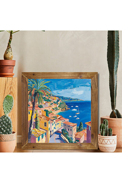 Tuba Decor Square Painting with Wooden Frame