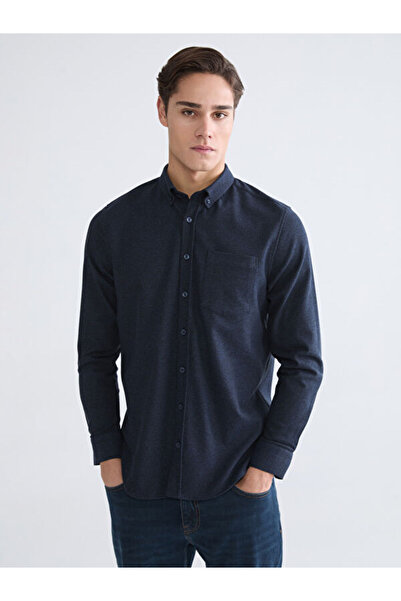 LC Waikiki Rmz Gi̇yi̇m Farkiyla Regular Fit Dobby Men's Shirt