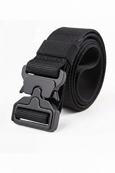 DERKADESİGN Curea tactică Cobra Palaska, culoare neagră - Cataramă metalică -...