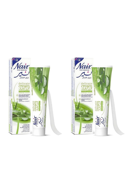 Nair Two bars of gentle hair removal cream with natural aloe vera extract - 110g