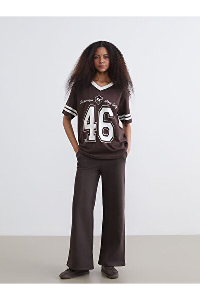 LC Waikiki RMZ GİYİM FARKIYA Γυναικείο παντελόνι φόρμας με κορδόνι στη μέση