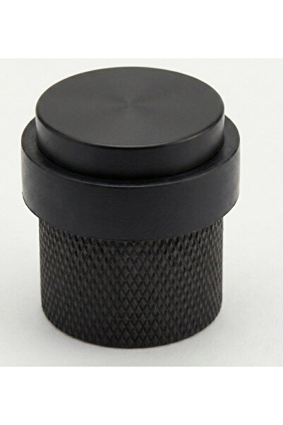 Özen Metal Özen Ap303 Rock-O Adhesive/Screw Door Stopper. Matte Black Serrated