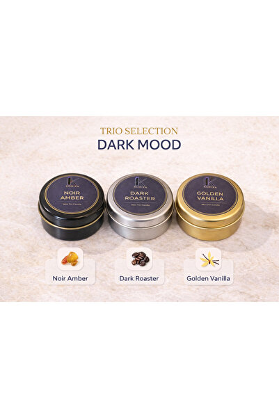 KORIXA TRIO SELECTION – DARK MOOD (Amber,Kahve,Vanilya)