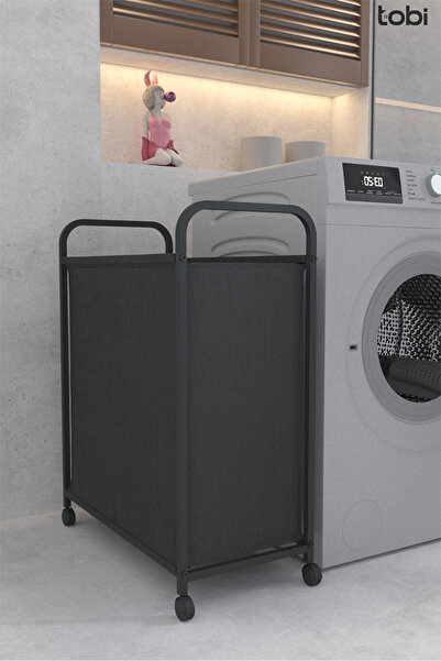 Tobi Tekerlekli Kirli Sepeti Torbalı Kokusuz Sepet