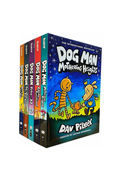Scholastic Colecția Hb Dog Man Seria 6-10 Set de 5 cărți de Dav Pilkey