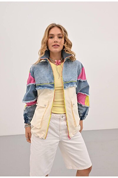 KUN SPORTSWEAR Vintage Denim Piece Trend Design Jacket Oversize