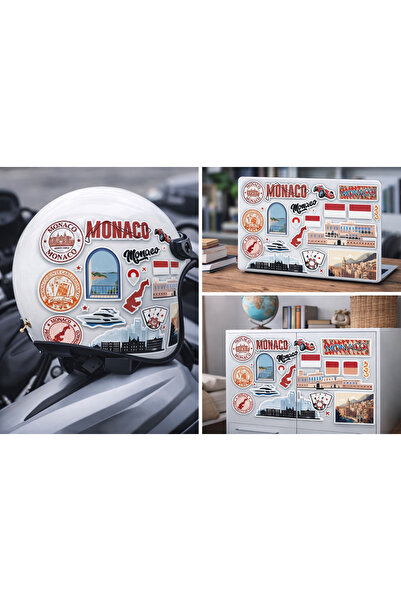Limitless Design Monaco Themed Sticker Set |   Monte Carlo & Luxury Decorativ...