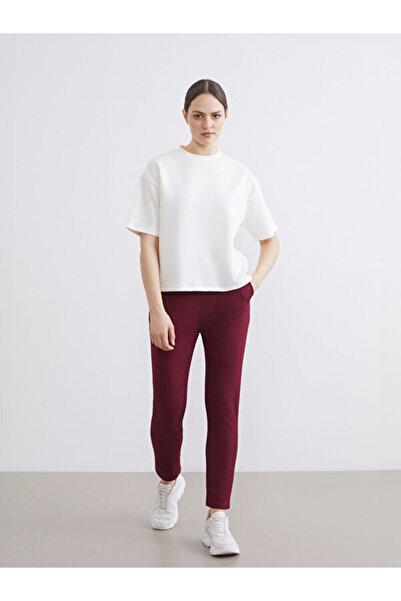 LC Waikiki RMZ GİYİM FARKIYA Γυναικείο παντελόνι φόρμας με μαλακή υφή και κορ...