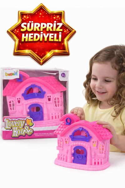 Solemia Lovely House Eğitici Oyuncak Ev Pembe Mini Ev Oyuncağı Kız Çocuğuna H...