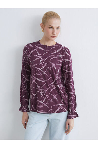 LC Waikiki Rmz Gi̇yi̇m Farkiyla Zero Roba Collar Embroidered Blouse