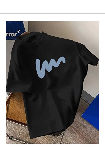 New Shine Black W Printed Unisex Tshirt