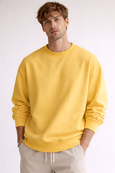 ArtYus Basic/Unprinted Cotton Relaxed Fit Crew Neck Unisex Sweatshirt