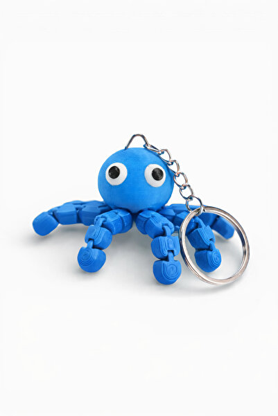 Bonolupo Articulated Movable Cute Octopus Keychain Bag and Car Ornament