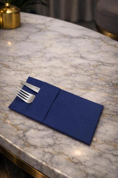 feysenatelier Airlaid Cepli Peçete 40x40 cm 12’li - Lacivert