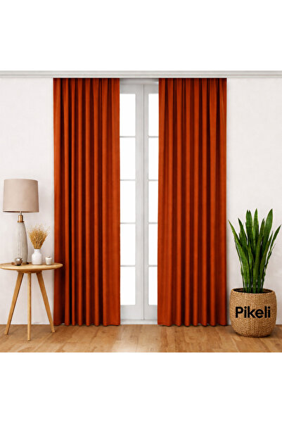 Pikeli Lüks Blackout Karartma Perde | Işık Kesici | Isı & Ses Yalıtımlı