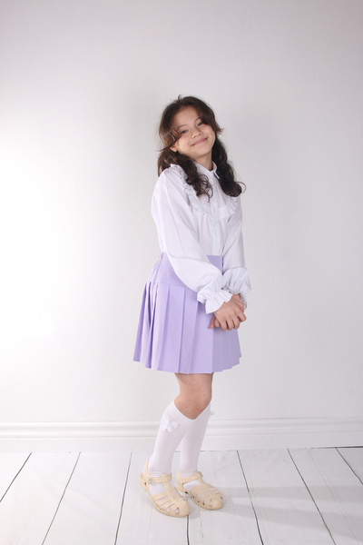 Astar Kostüm Lila Pileli Lastikli Etek (GÖMLEK DAHİL DEĞİLDİR)