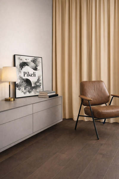 Pikeli Luxury Blackout Blackout Curtain - Light Blocking - Heat & Sound Insulating (Kumbeji̇)